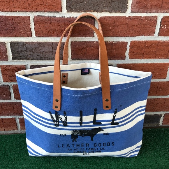 NWOT WILL Leather Goods Classic Canvas Tote - Picture 3 of 7